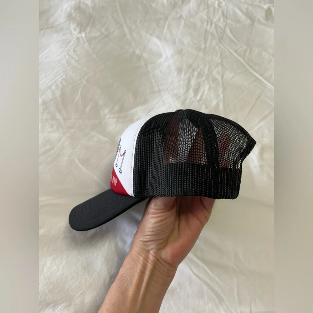Duluth Trading Company VIP Black And White Snapback Cap Trucker Hat
